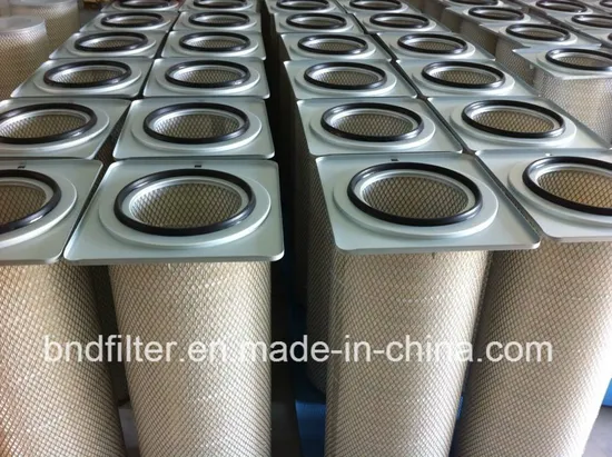 Rectangular Flange Top Pleated Filter Cartridge with Cellulose Paper